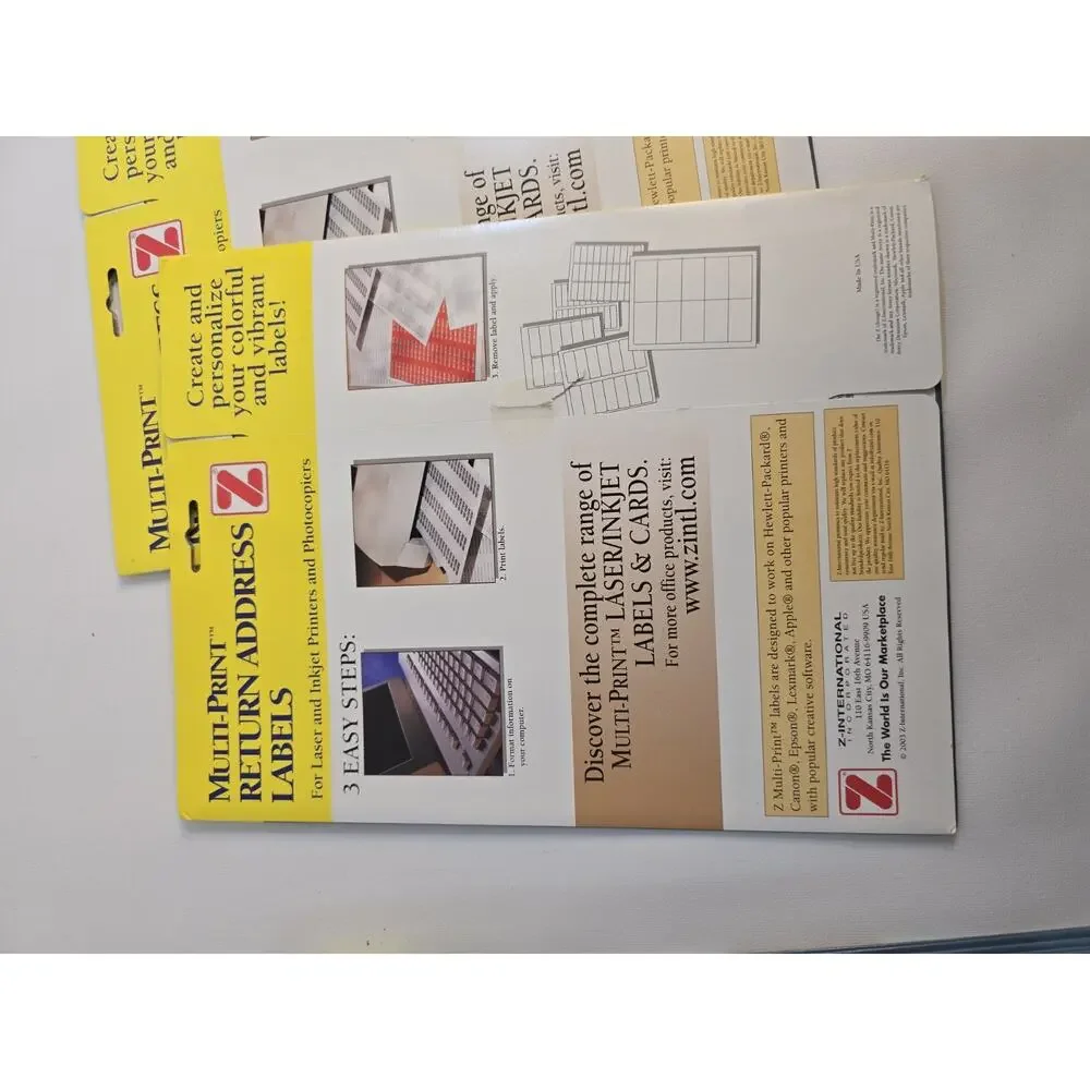 Lot Of 7200 Return Address Labels Printer Friendly 90 Sheets Of 80 - 34378 5267